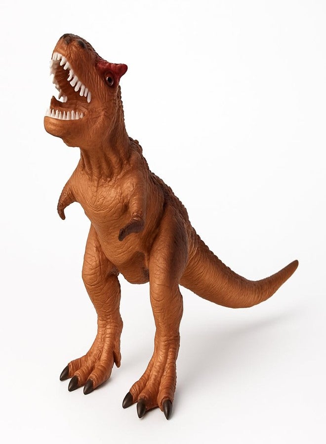 DTR Creation Piku Piku Musical T-Rex Dinosaur Toy 18cm - Brown Tyrannosaurus Rex Figure with Sound & Light | Realistic Jurassic Animal Toy for Kids | Educational Gift for Boys & Girls - Image 1
